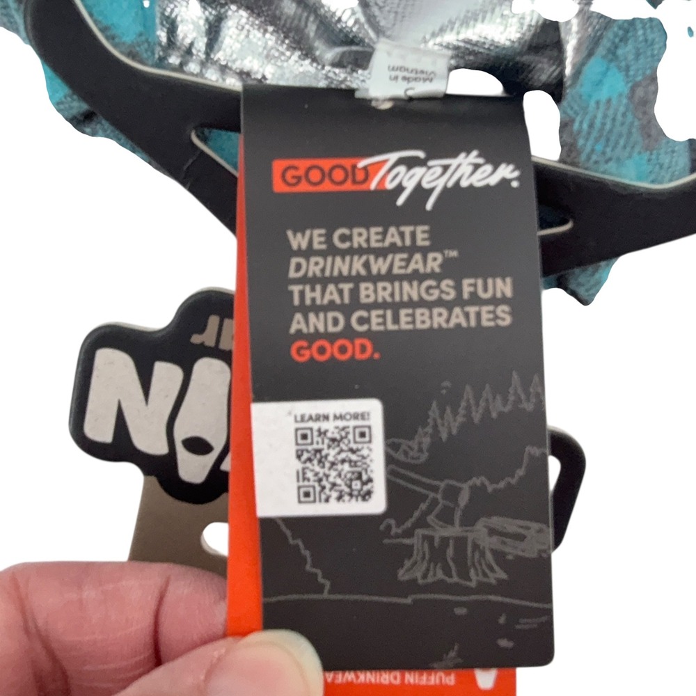 Puffin Drinkwear Flannel Plaid Shirt Can Cooler Cozy Fits 12oz 16oz‎ Cans NWT - Picture 9 of 14